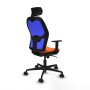 Office Chair with Headrest Piqueras y Crespo 1D036N2 Orange