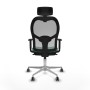 Office Chair with Headrest Piqueras y Crespo 1D086G2 Emerald Green