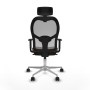 Office Chair with Headrest Piqueras y Crespo 1D086N2 Grey Dark brown