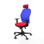 Office Chair with Headrest Piqueras y Crespo 1D036G2 Red