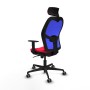 Chaise de Bureau avec Appui-tête Piqueras y Crespo 1D036G2 Rouge