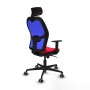 Office Chair with Headrest Piqueras y Crespo 1D036G2 Red