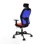 Office Chair with Headrest Piqueras y Crespo 1D036N2 Dark Orange