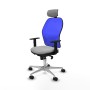 Office Chair with Headrest Piqueras y Crespo 1D086N2 Light grey
