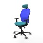 Office Chair with Headrest Piqueras y Crespo 1D036G2 Turquoise