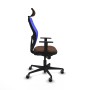 Office Chair with Headrest Piqueras y Crespo 1D036G2 Blue Dark brown