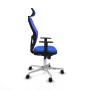 Office Chair with Headrest Piqueras y Crespo 1D086N2 Blue