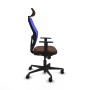Office Chair with Headrest Piqueras y Crespo 1D036N2 Blue Dark brown
