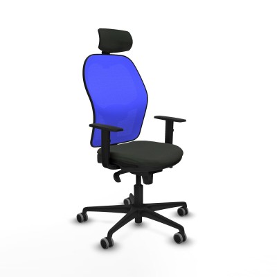 Office Chair with Headrest Piqueras y Crespo 1D036G2 Black