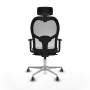 Office Chair with Headrest Piqueras y Crespo 1D086G2 White Dark brown