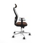 Office Chair with Headrest Piqueras y Crespo 1D086G2 White Dark brown