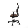 Chaise de Bureau avec Appui-tête Piqueras y Crespo 1D036N2 Gris Brun foncé