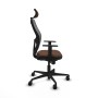 Chaise de Bureau avec Appui-tête Piqueras y Crespo 1D036N2 Gris Brun foncé