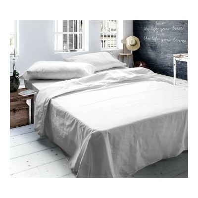 Bedding set Naturals Tencel White Single 160 x 270 cm
