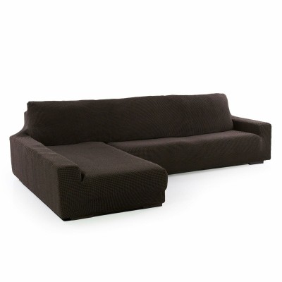 Left long arm chaise longue cover Sofaskins NIAGARA Brown (Refurbished A)