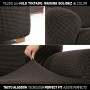Left long arm chaise longue cover Sofaskins NIAGARA Brown (Refurbished A)