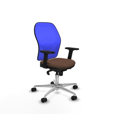Office Chair Piqueras y Crespo 2D086N0 Blue Dark brown
