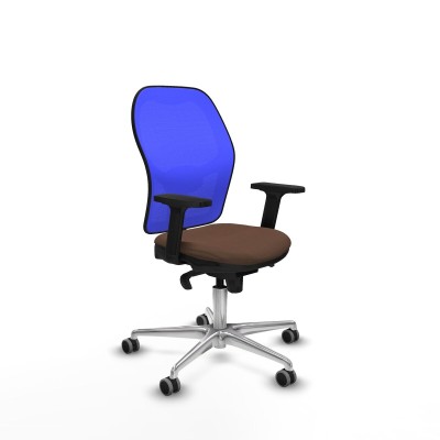 Office Chair Piqueras y Crespo 2D086G0 Blue Dark brown