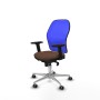 Chaise de Bureau Piqueras y Crespo 2D086G0 Bleu Brun foncé