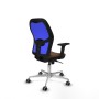 Chaise de Bureau Piqueras y Crespo 2D086G0 Bleu Brun foncé