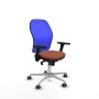 Chaise de Bureau Piqueras y Crespo 3D086G0 Bleu Marron