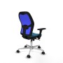 Office Chair Piqueras y Crespo 3D086N0 Blue Petroleum green