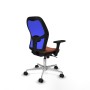 Office Chair Piqueras y Crespo 3D086N0 Blue Brown