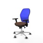 Office Chair Piqueras y Crespo 3D086G0 Blue Dark brown