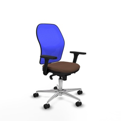 Office Chair Piqueras y Crespo 3D086N0 Blue Dark brown