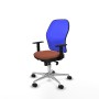 Chaise de Bureau Piqueras y Crespo 1D086N0 Bleu Marron