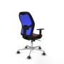 Office Chair Piqueras y Crespo 1D086G0 Blue Dark brown