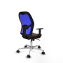 Office Chair Piqueras y Crespo 1D086N0 Blue Dark brown