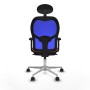 Chaise de Bureau Piqueras y Crespo 2D086N1 Bleu Marron