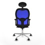 Chaise de Bureau Piqueras y Crespo 2D086N1 Bleu Brun foncé