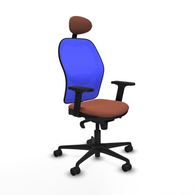 Office Chair Piqueras y Crespo 2D036N1 Blue Brown