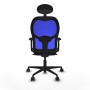 Chaise de Bureau Piqueras y Crespo 2D036N1 Bleu Brun foncé