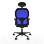 Chaise de Bureau Piqueras y Crespo 2D036N1 Bleu Vert pétrole