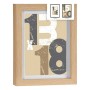 Cadre photo 18 x 23 x 2,5 cm Naturel verre Bois MDF (6 Unités)
