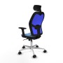 Chaise de Bureau Piqueras y Crespo 2D086N2 Bleu ciel