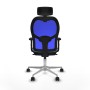 Chaise de Bureau Piqueras y Crespo 2D086N2 Bleu ciel