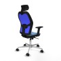 Chaise de Bureau Piqueras y Crespo 2D086N2 Bleu ciel