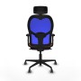 Chaise de Bureau Piqueras y Crespo 2D036G2 Bleu Marron