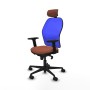 Chaise de Bureau Piqueras y Crespo 2D036N2 Bleu Marron