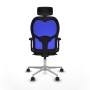 Chaise de Bureau Piqueras y Crespo 2D086N2 Bleu Brun foncé