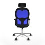 Chaise de Bureau Piqueras y Crespo 2D086N2 Bleu Vert pétrole