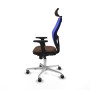Chaise de Bureau Piqueras y Crespo 2D086G2 Bleu Brun foncé