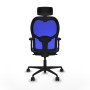 Chaise de Bureau Piqueras y Crespo 2D036N2 Bleu Vert pétrole