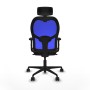 Chaise de Bureau Piqueras y Crespo 2D036N2 Bleu Brun foncé