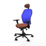 Chaise de Bureau Piqueras y Crespo 3D036N1 Bleu Marron