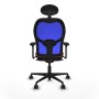 Chaise de Bureau Piqueras y Crespo 3D036N1 Bleu Marron